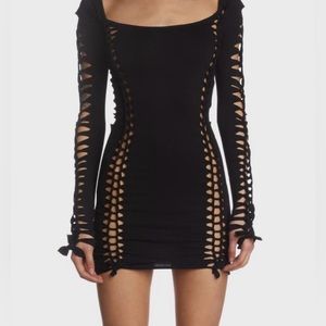 DOLLS KILL: Alternative Spells Cut-Out Dress (size small) NEW - NEVRR WORN